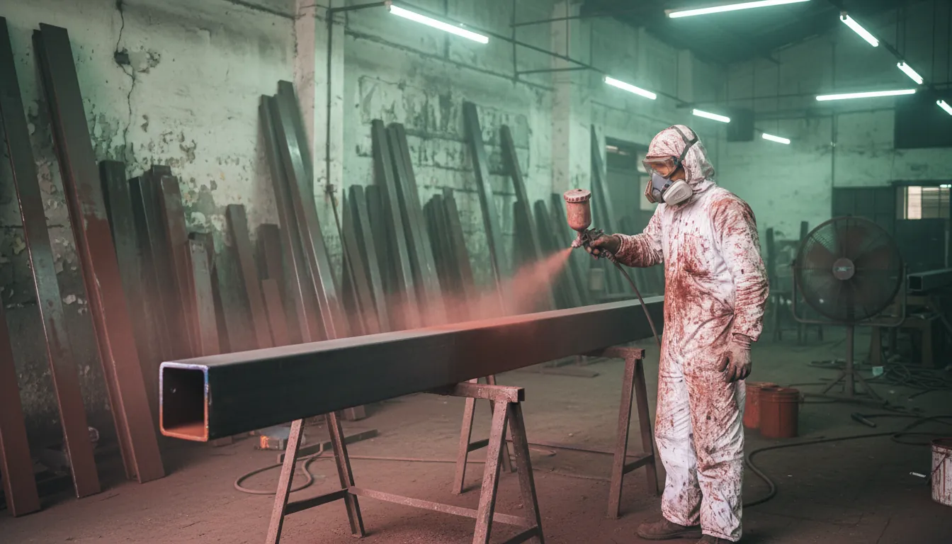 Proses Sandblasting dan Pengecatan: Perlindungan Maksimal untuk Struktur Baja